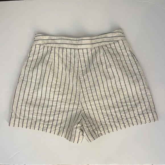 Zara Shorts Size Small Stripe Minimalist Coastal Preppy Light Academia Classic - Picture 2 of 7